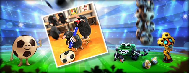 Moles playing soccer?! Now we've seen it all!
