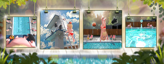 The diving tower in this game event looks intimidating, but gnomes know no fear!