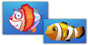 Die neuen Fische Clownfisch und Zirkuszander gibt es ab sofort im Aquarium-Spiel Free Aqua Zoo.