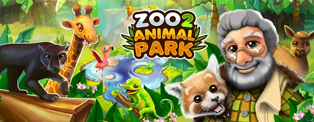 Zoo 2: Animal Park ist einer unserer besten Tipps bei Regenwetter. Das Zoospiel vertreibt schlechte Laune mit dem Zoodirektor, Giraffe, Panther, Chamäleon, Flamingo, Alpaka und dem Roten Panda.