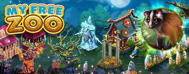 Beim Halloween-Deko Event in My Free Zoo geht es um die nordische Mythologie.